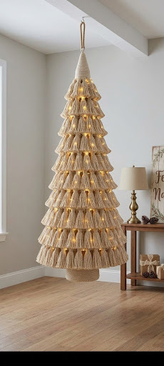 Árvore de natal de macramê