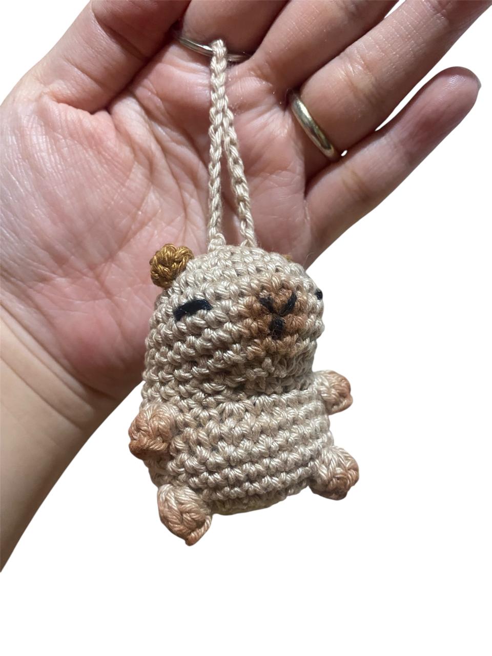 Chaveiro Amigurumi Capivara