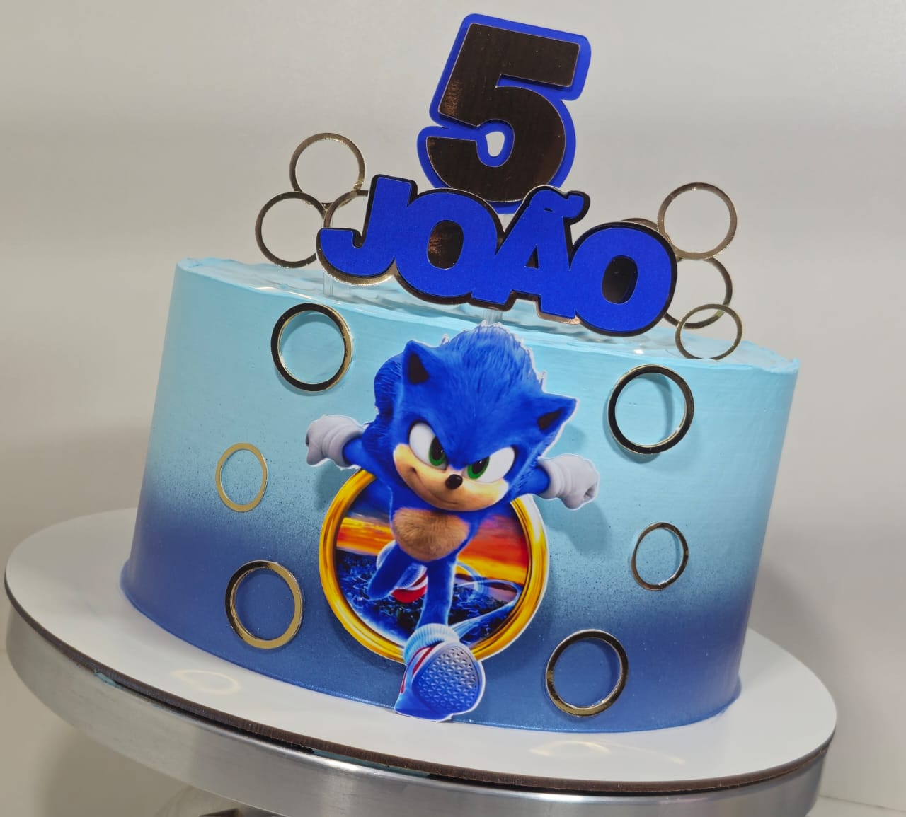 Topo de Bolo Sonic