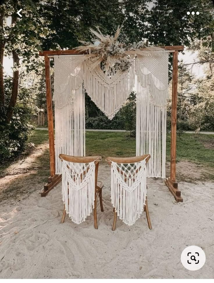 Locação peças de macramê para casamento
