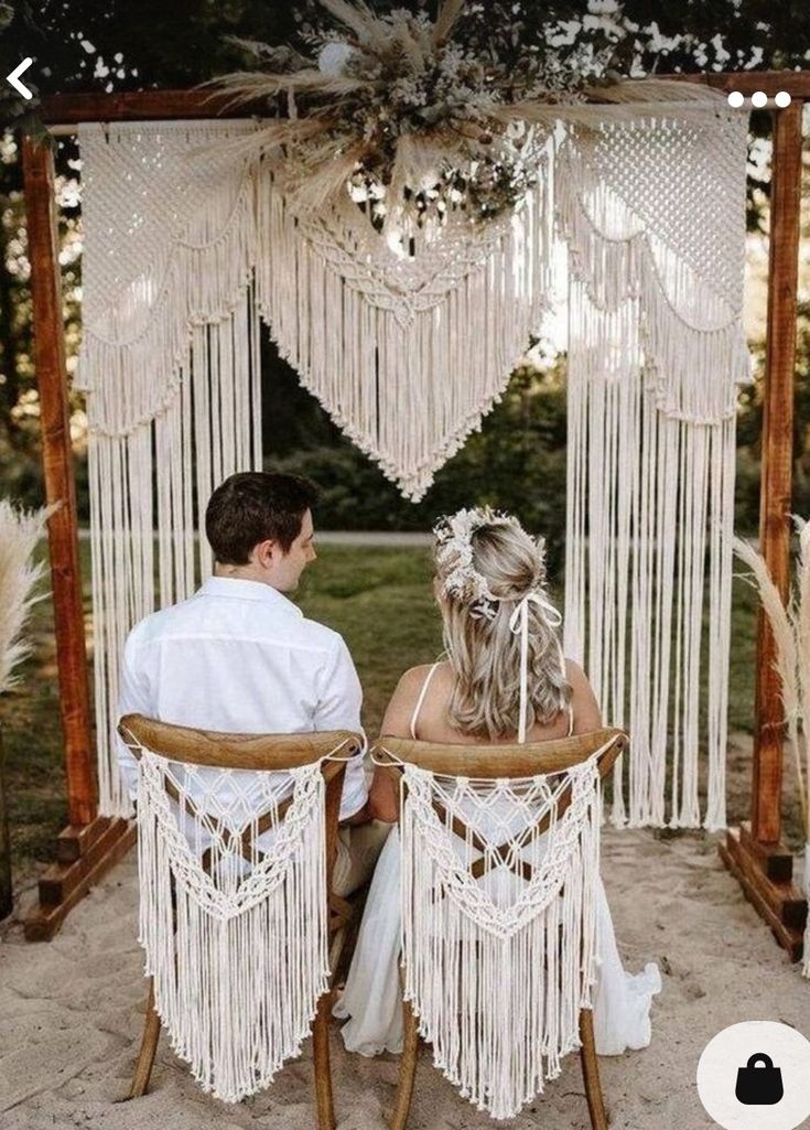 Locação peças de macramê para casamento