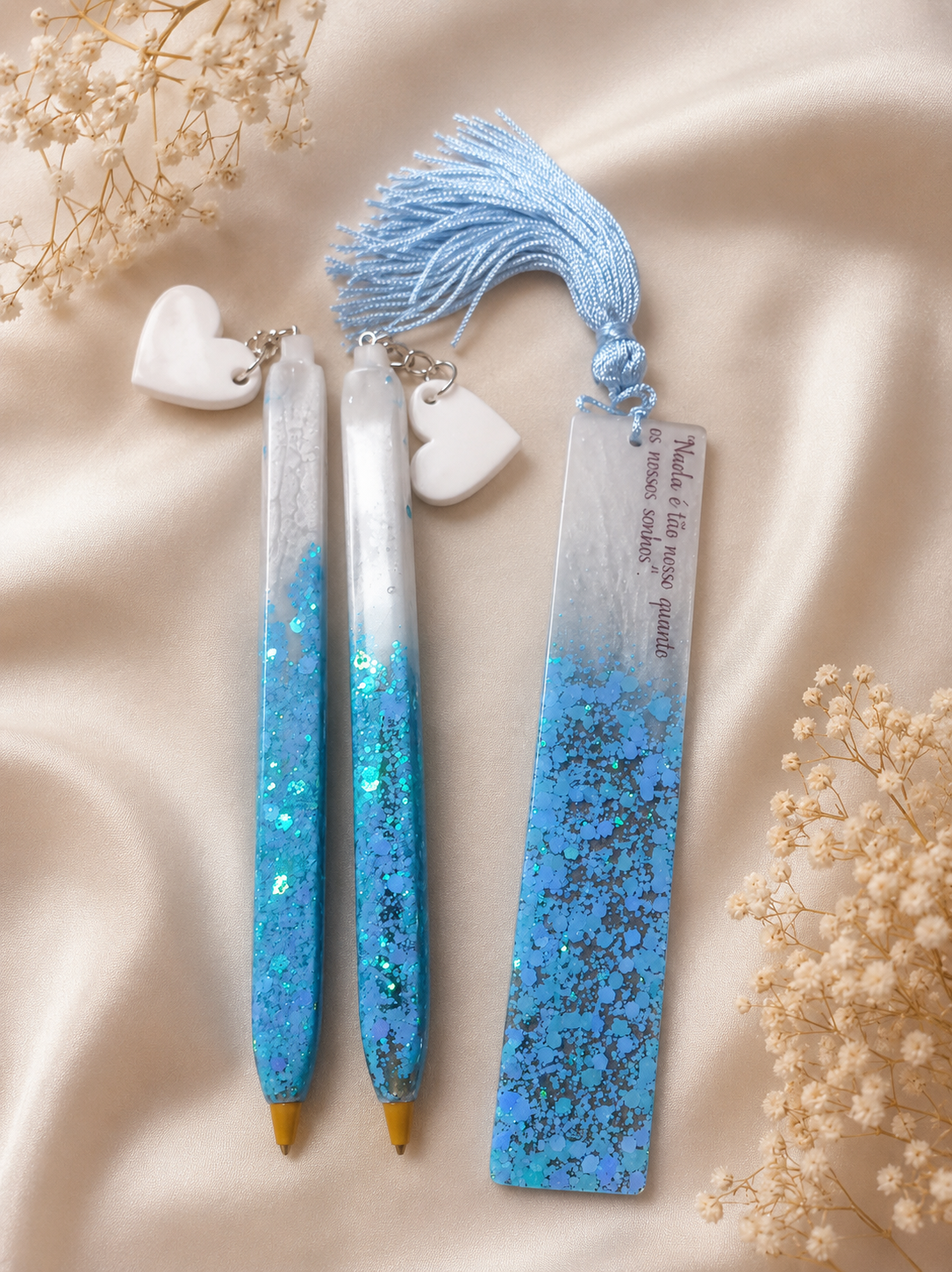Kit Personalizado Caneta e Marca Páginas